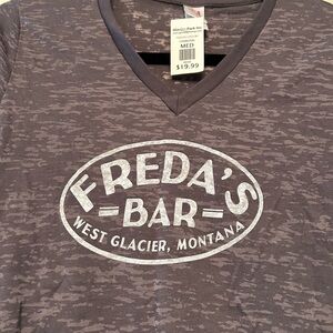 NWT Freda’s Bar Women’s V-neck T-Shirt